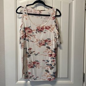 Ladies XL Soft Flower Top